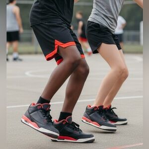 Air Jordan 3 Retro kicks. ( I purchased new as mom needed them too)